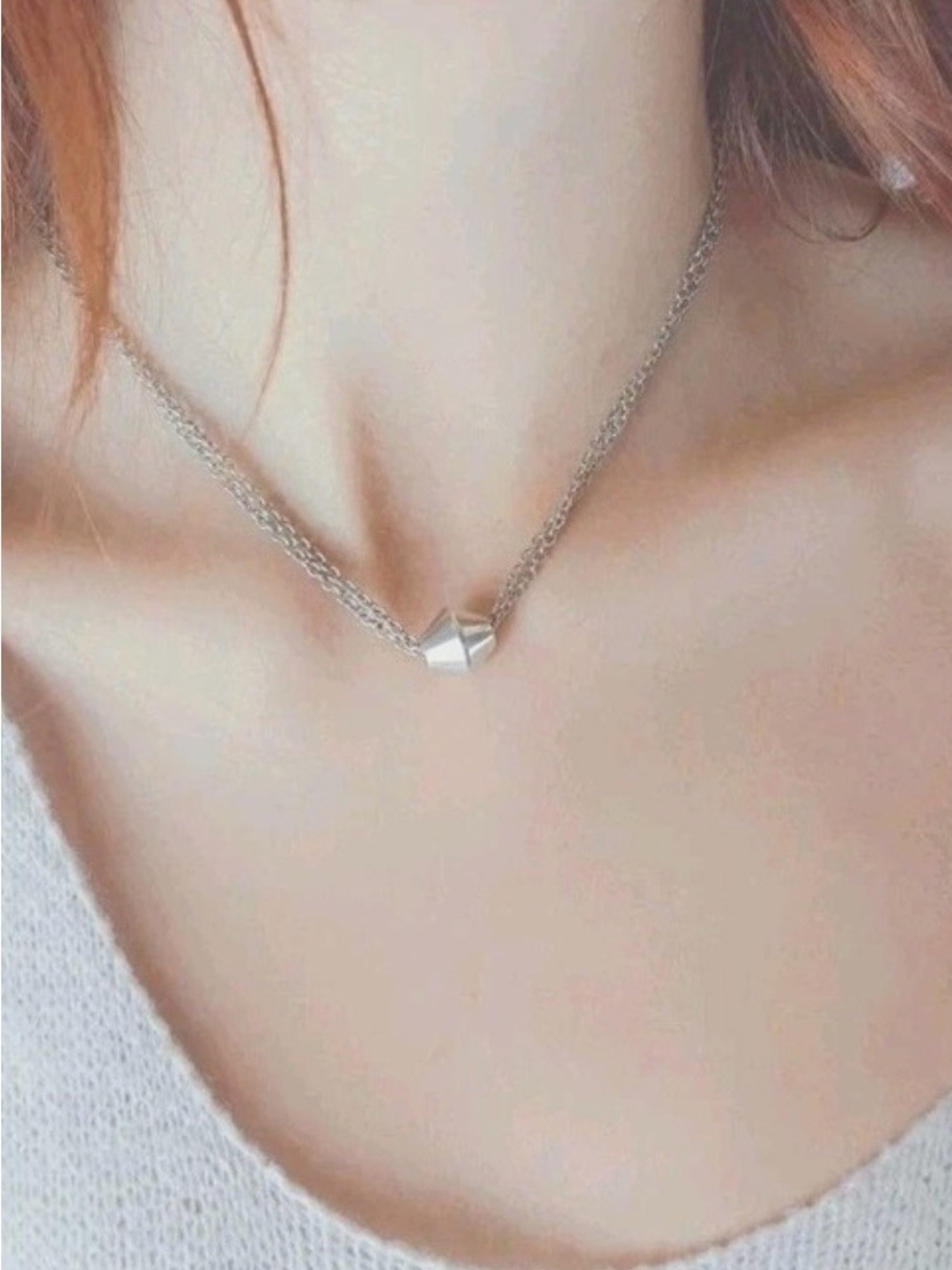 Tiffany & Co. Vintage Silver Barrel Beads Double Chain Necklace - Picture 8 of 8